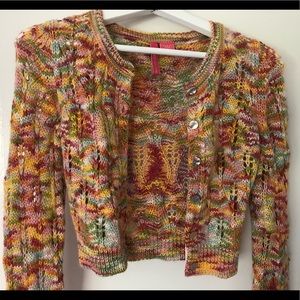 Charlotte Tarantola Colorful Knit Cardigan